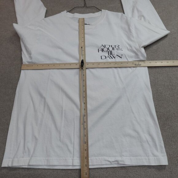 Weeknd Shirt 2XL White Long Sleeves Double Sided Global Stadium Tour - Picture 4 of 7